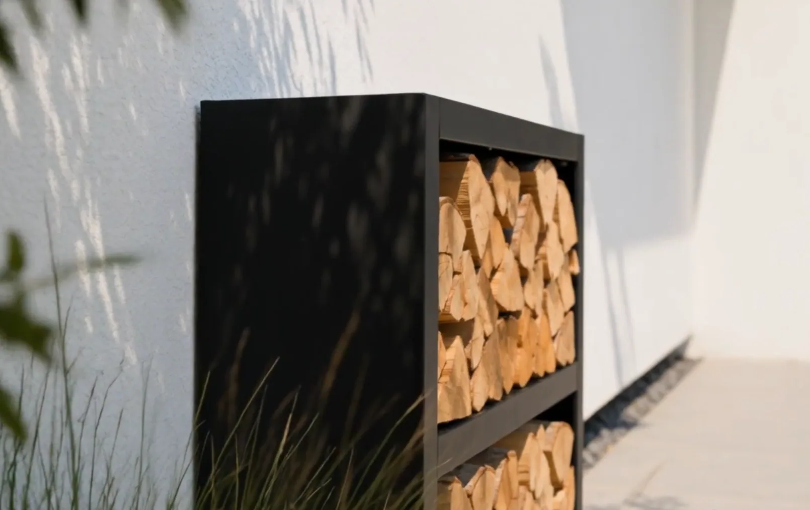 2-Tier Aluminum Firewood Rack - 1