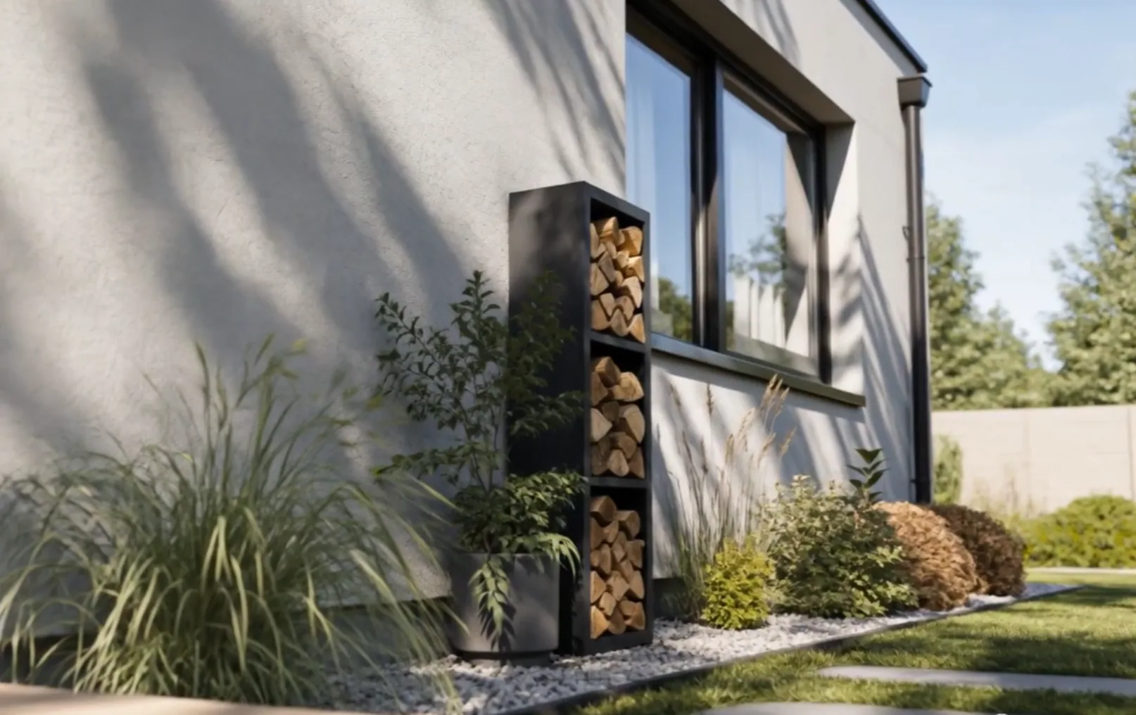 Vertical 3-tier aluminium - détail