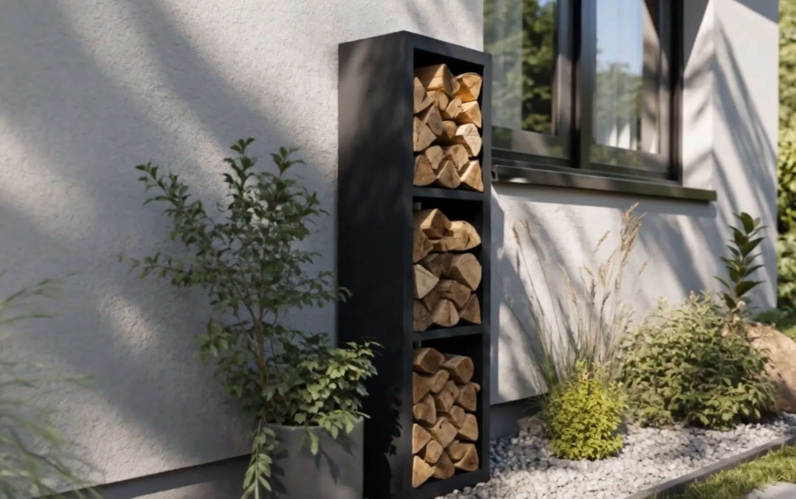 Vertical 3-tier aluminium - finition
