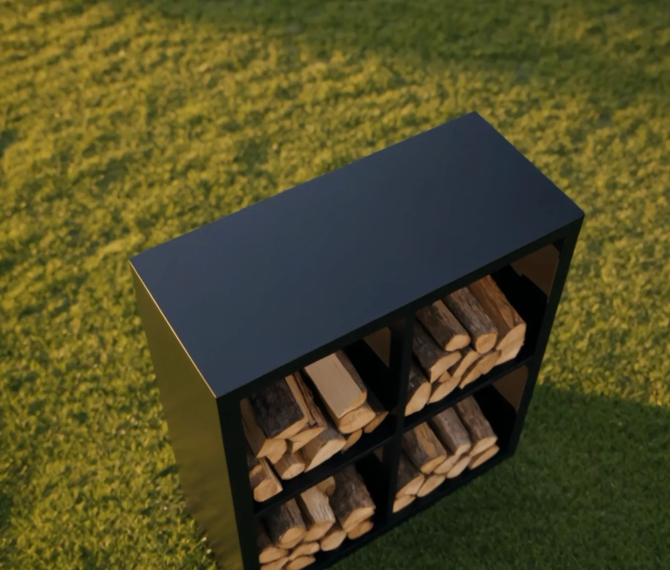 4-compartment aluminium - finition