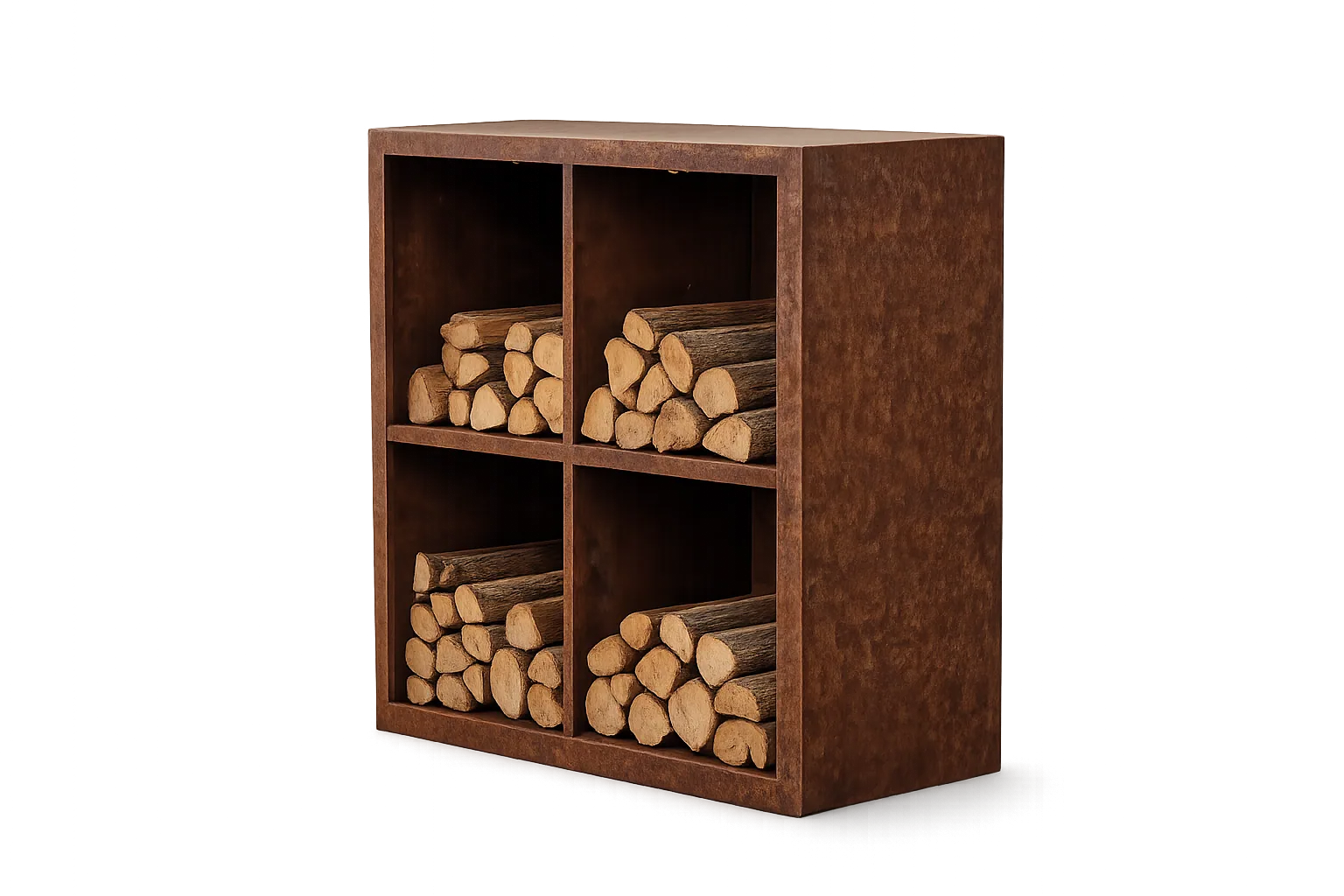 4-compartment Corten steel