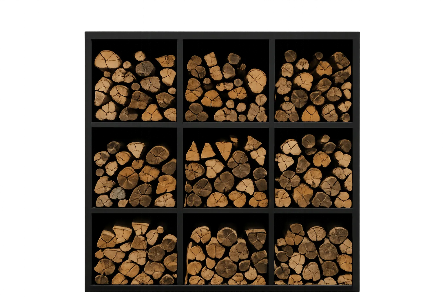 9-Compartment Log Holder