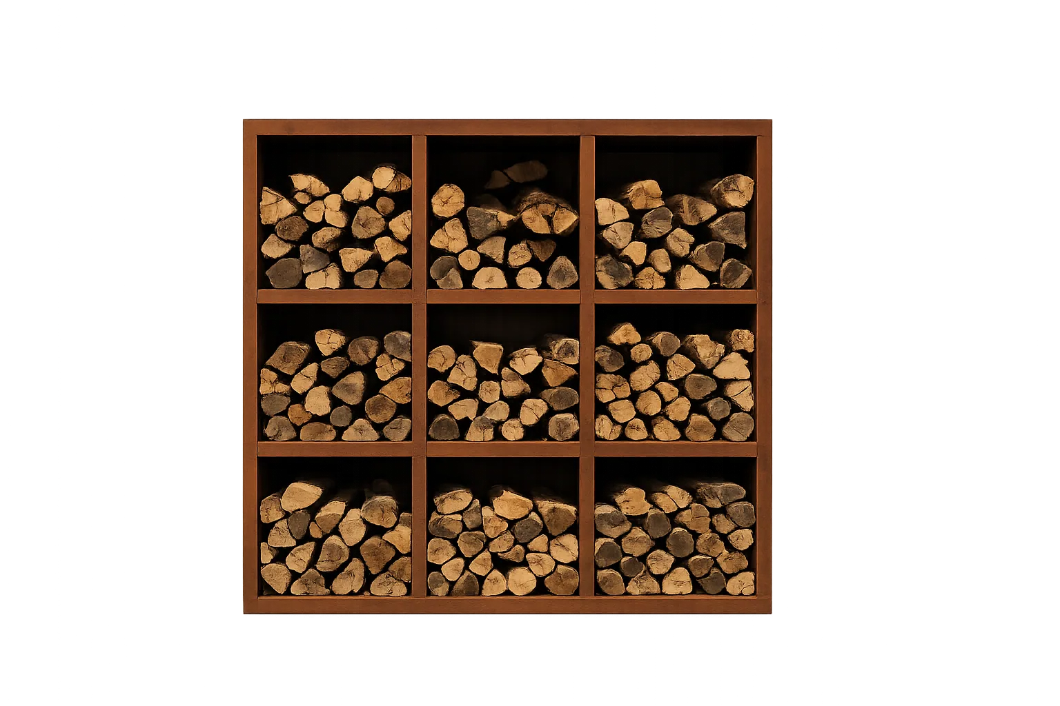 9-compartment Corten steel