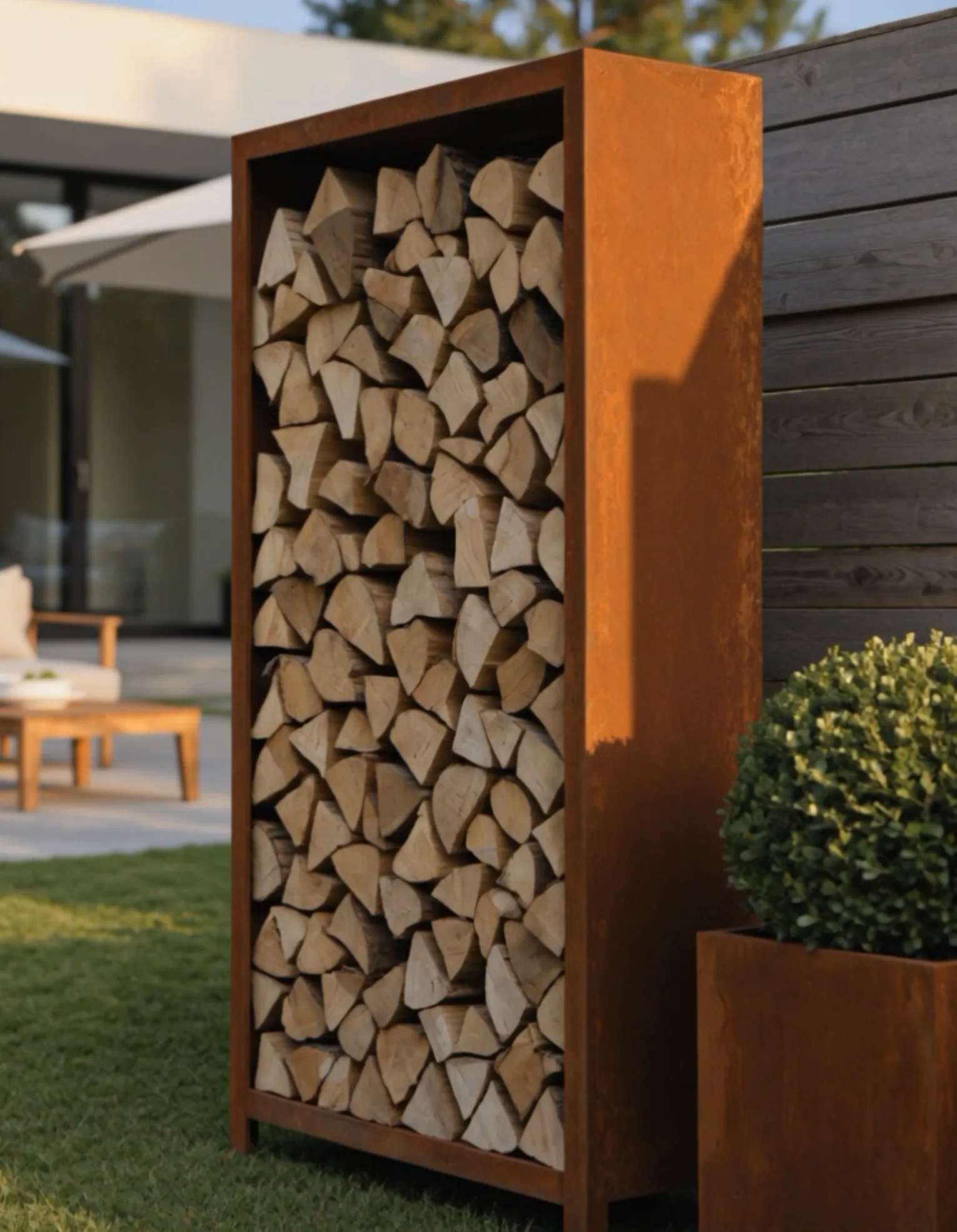 Corten steel framed - perspective