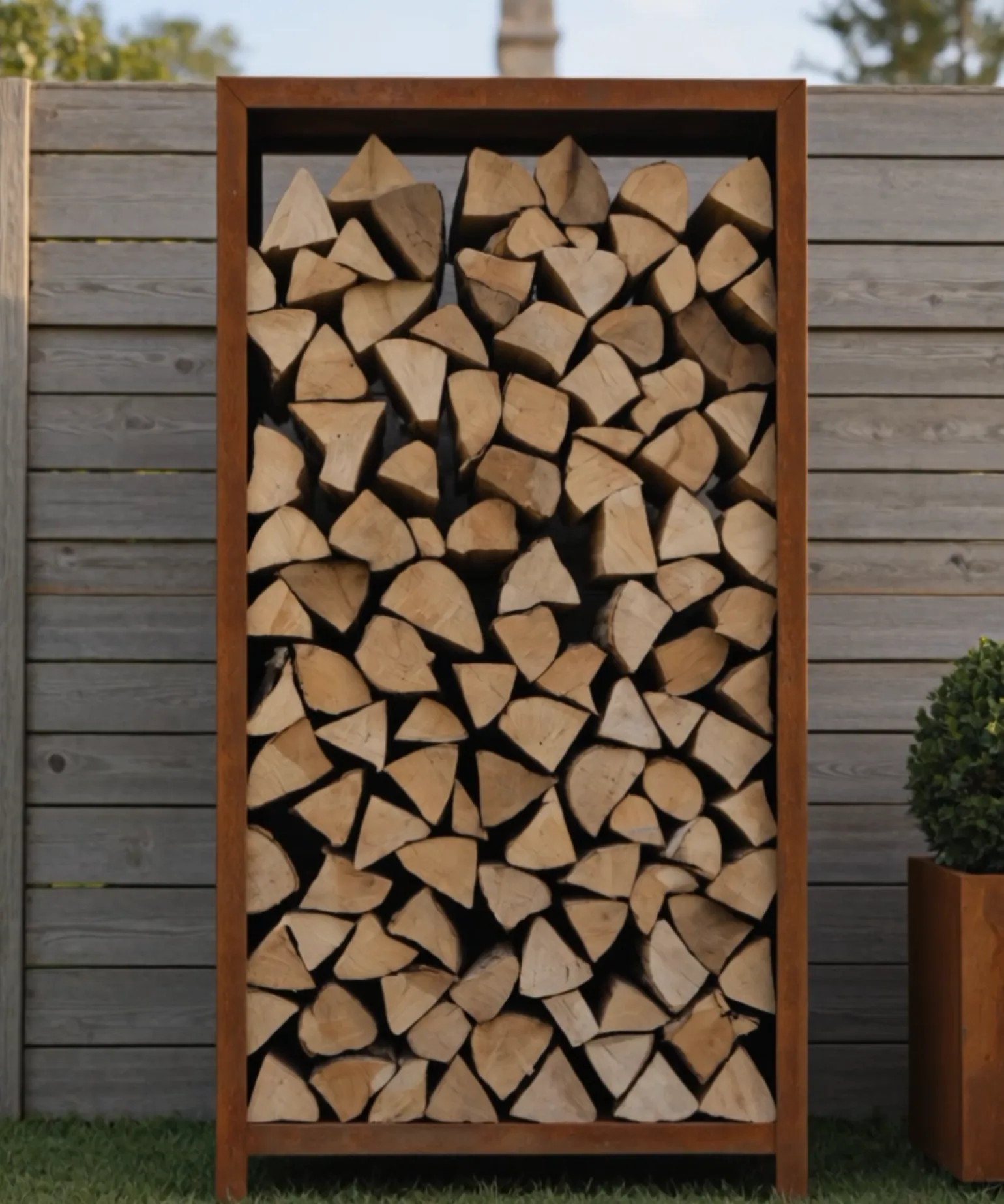 Corten steel framed - finition