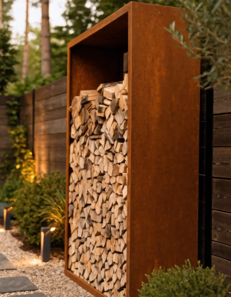 Corten steel box - détail final