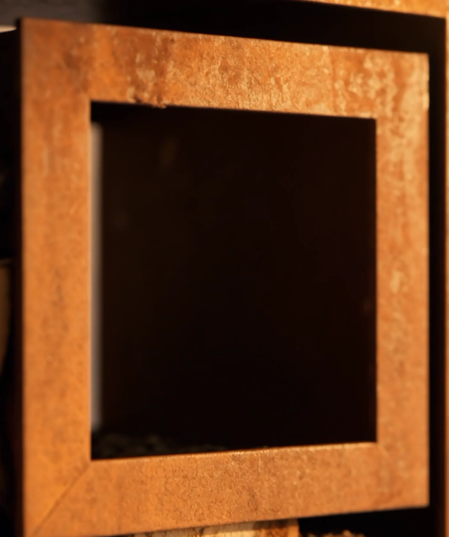 Fortito square Corten window module - détail
