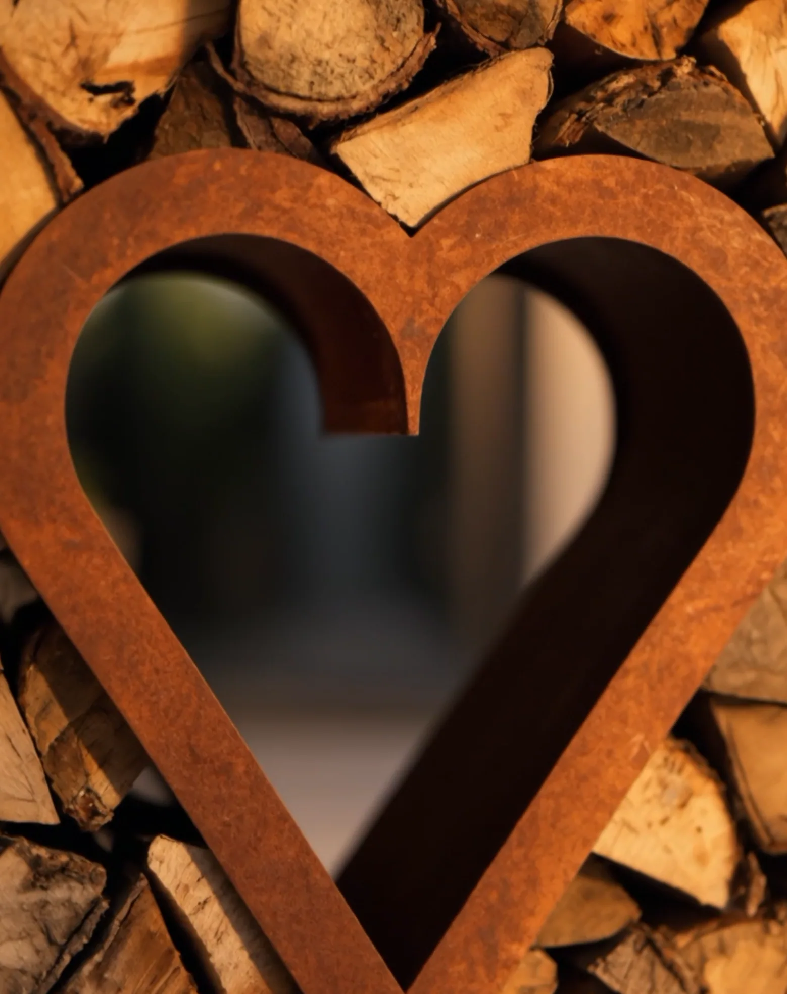 Meum decorative Corten heart - 1