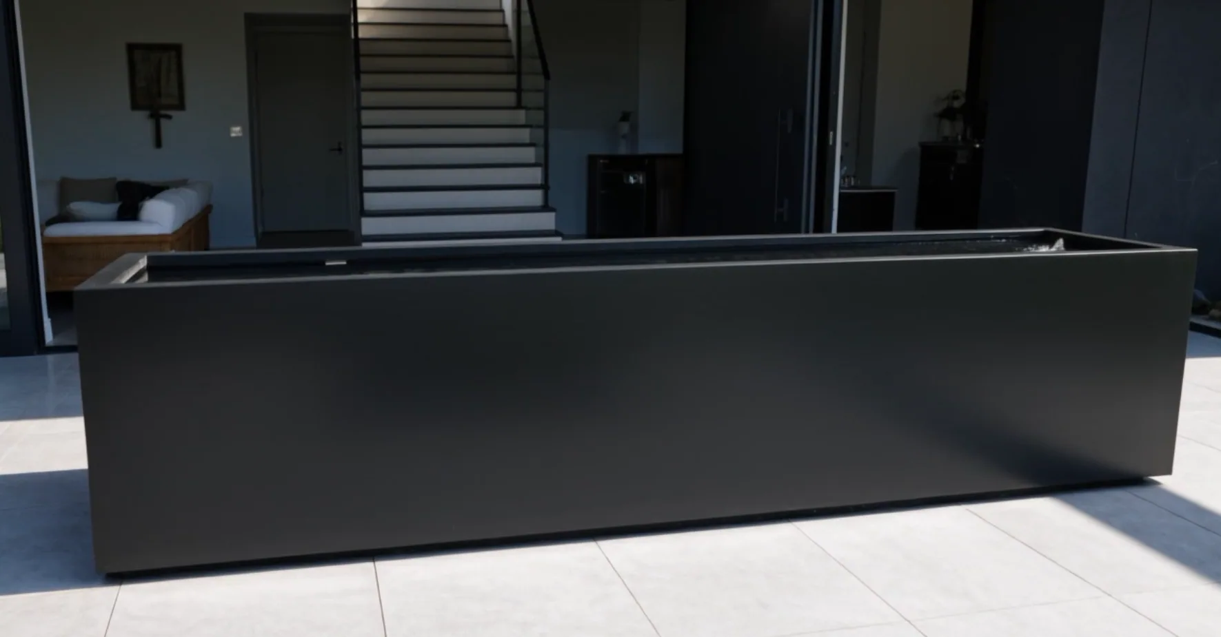 Rectangular water basin - finition