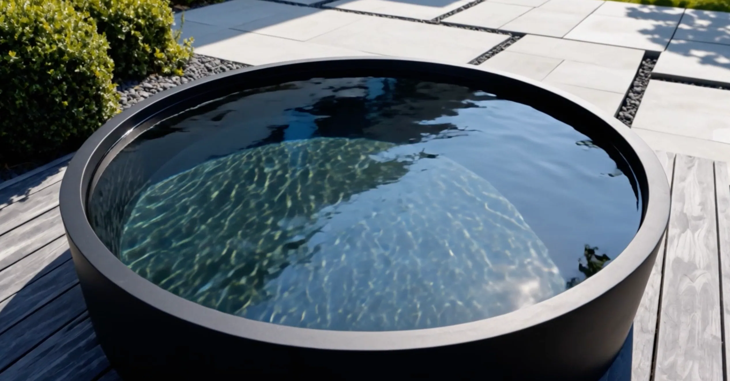 Round water basin - environnement