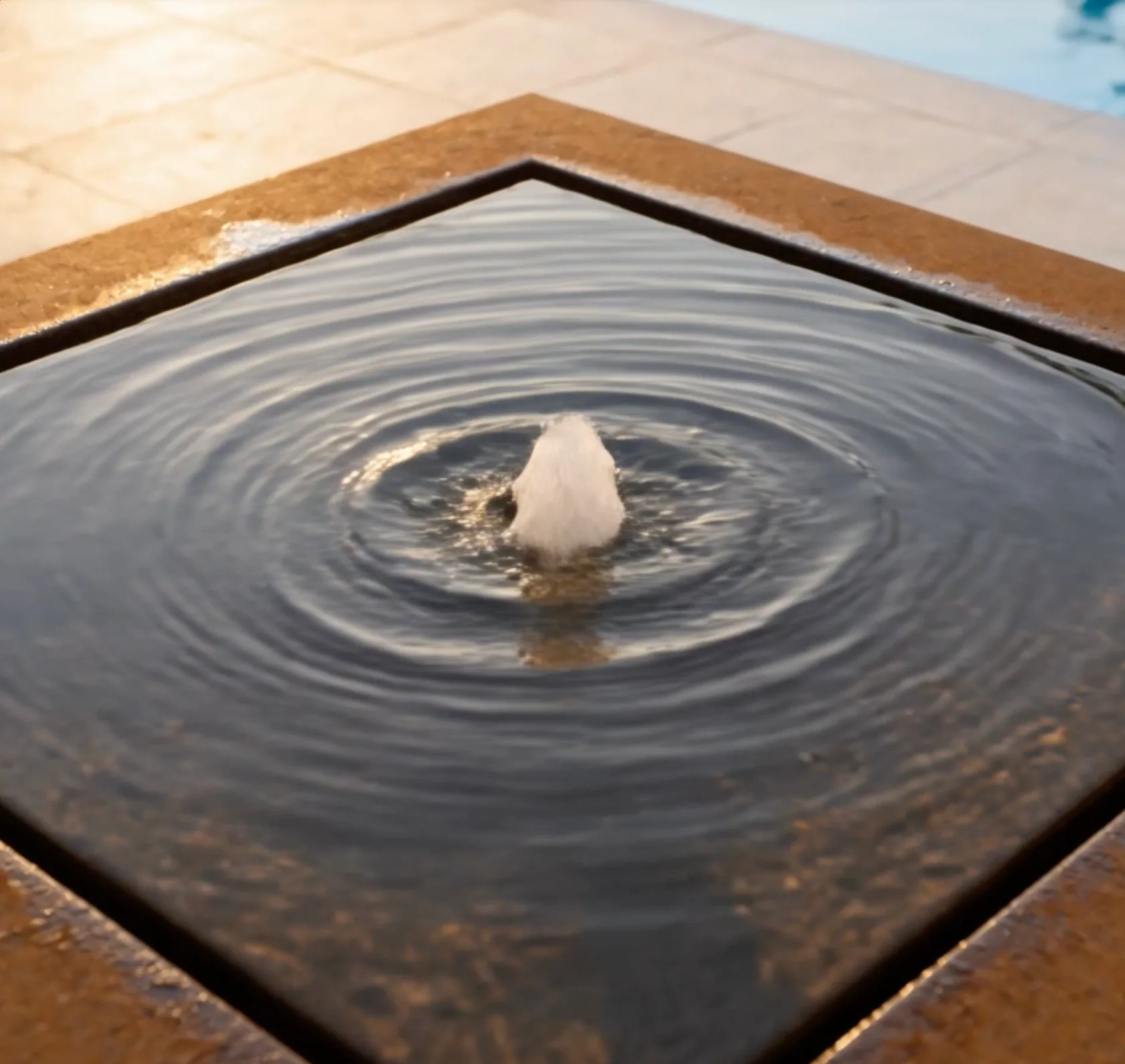 Corten steel fountains